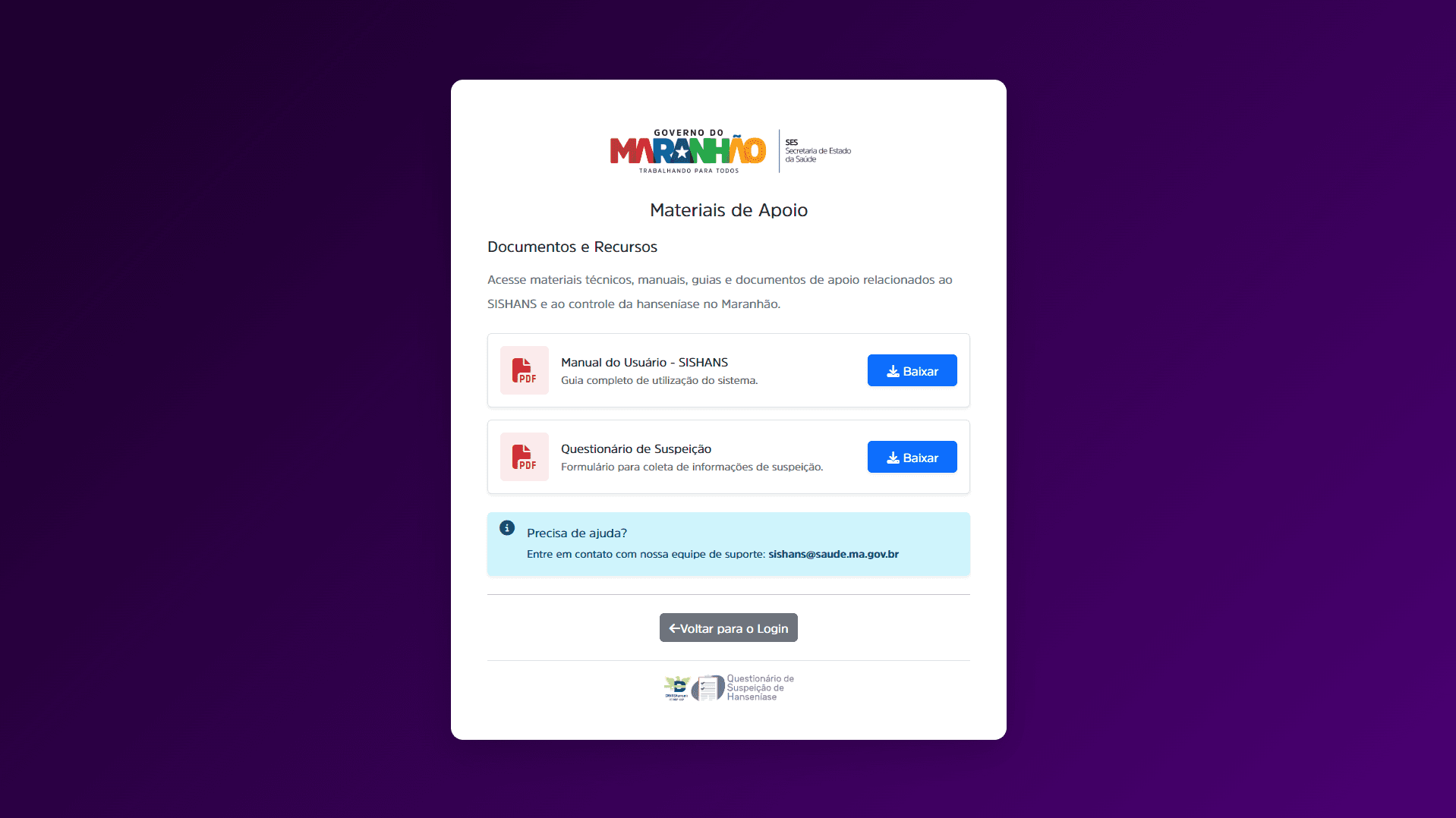Materiais de Apoio